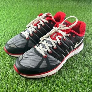 NIKE Shoes LUNAR ELITE 2 Mens Sz 8.5 Black White Red Athletic Running 429784-016